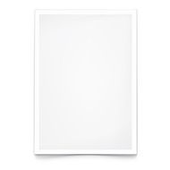 Blank Paper A4 Isolated on white Eps 10