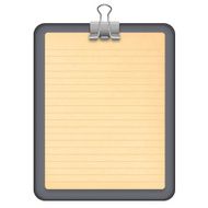 Notepad with binder clip