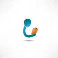 Book Reader Sign Icon N4