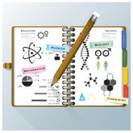Organize Notebook Science And Education Infographic Design Template