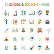 vector 30 education icons