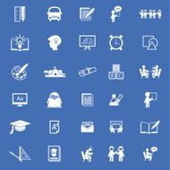 School &amp; Education Icons Set N2