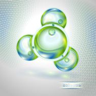 Abstract background with molecule N3