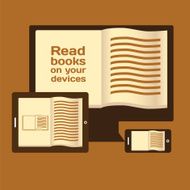 Reading books on electronic mobile devices