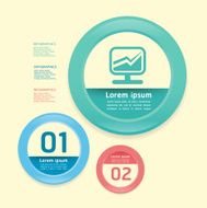 modern Design Labels Circle banners N2