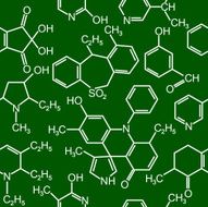 Chemistry science seamless background