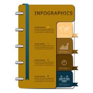 Notebook Infographics Design Template