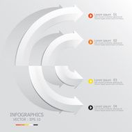 Modern Arrows Infographics Design Template N4