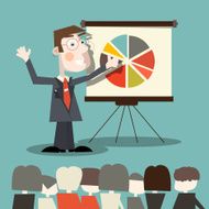 Business Man - Teacher on Conference