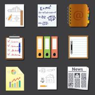 Paper and documents icons N2