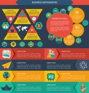 Flat infographic education background N6