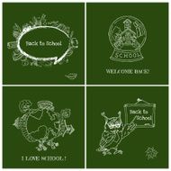 Set of Back to School Cards N2