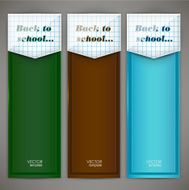 Set of colorful banners arrows bookmarks