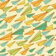 Pattern with paper airplanes