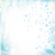 Molecule illustration blue background N14