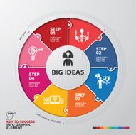 template modern info-graphic design N16