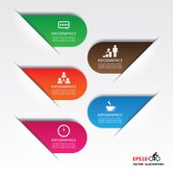 Infographic options template on the grey background N9