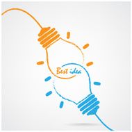 Creative light bulb idea concept N13