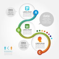 infographics modern Design Labels Circle banners