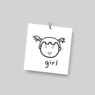 girl cartoon sketch N2