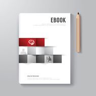 Cover Book Digital Design Minimal Style Template N12