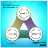 Concept of colorful chain banners template N7