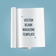 vector blank magazine template