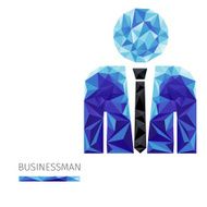 businessman polygon