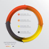 Modern Arrows Infographics Design Template N5