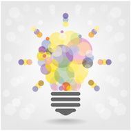 creative light bulb signs on background N4