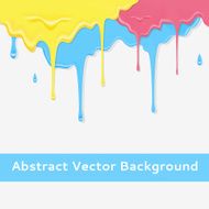 Paint colorful dripping background in three color option