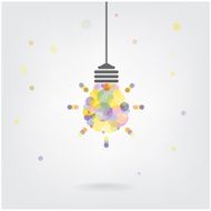 Creative light bulb Idea concept background N36