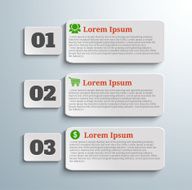 Infographic banners with icons and number N3