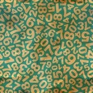 Numbers seamless pattern N8