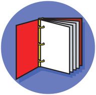 three ring notebook icon