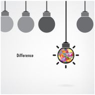 Creative light bulb idea concept N14
