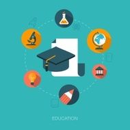 modern vector education concept illustration
