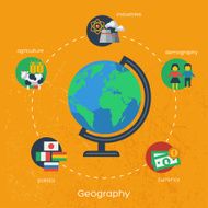 Geography infographics elements N2