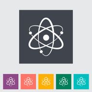 Atom flat icon