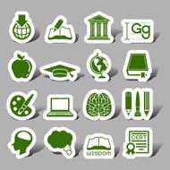 Education interface icons