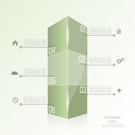 Modern template in the form of a box N3