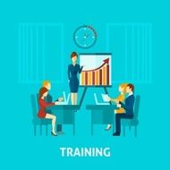 Business Training Flat Icon