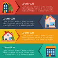 Modern flat city background infographics N4