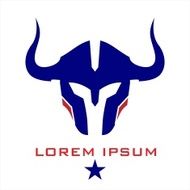 Horned Mascot Warrior Warrior helmet