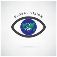 global vision sign eye icon