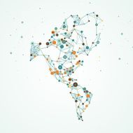 North and South America map N8