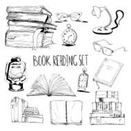 Books reading set