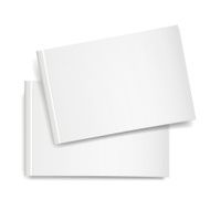 3d vector blank book cover