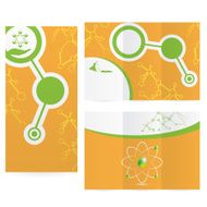 Abstract molecule science background design