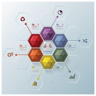 Modern Hexagon Business Infographic Design Template N4